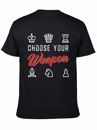 Choose Your Weapon Chess T-Shirt