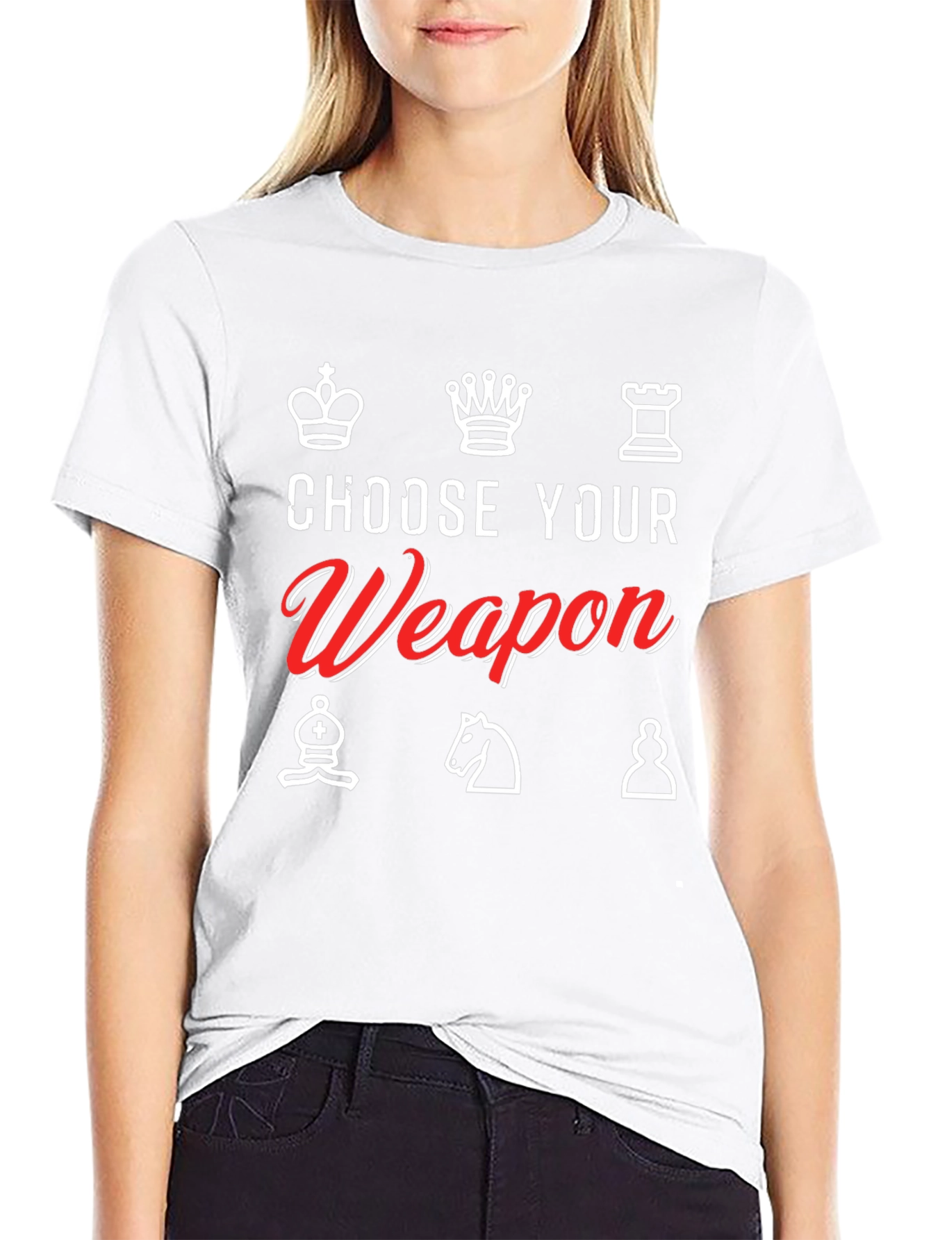 Choose Your Weapon Chess T-Shirt