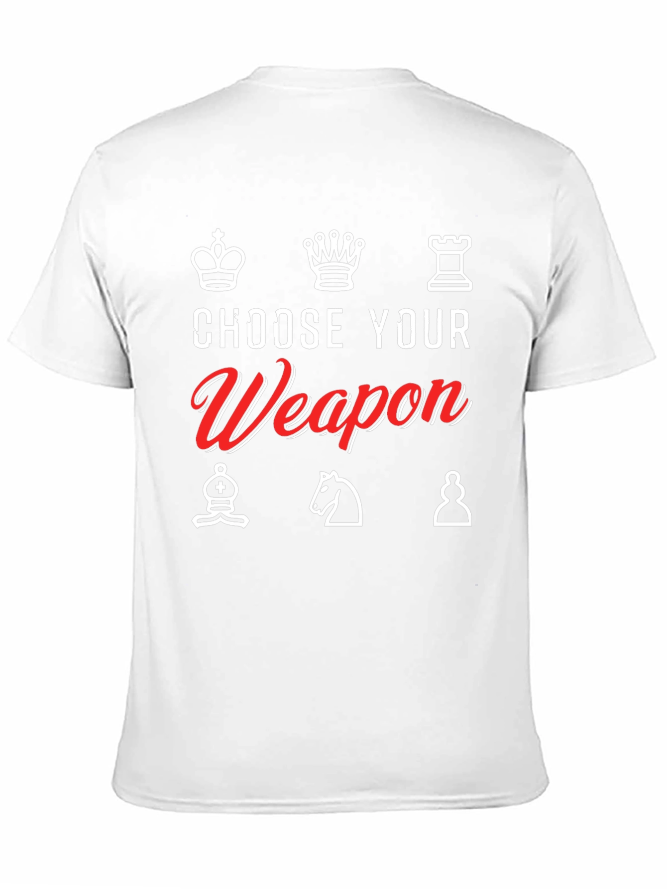 Choose Your Weapon Chess T-Shirt
