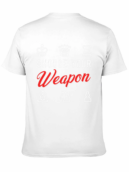 Choose Your Weapon Chess T-Shirt