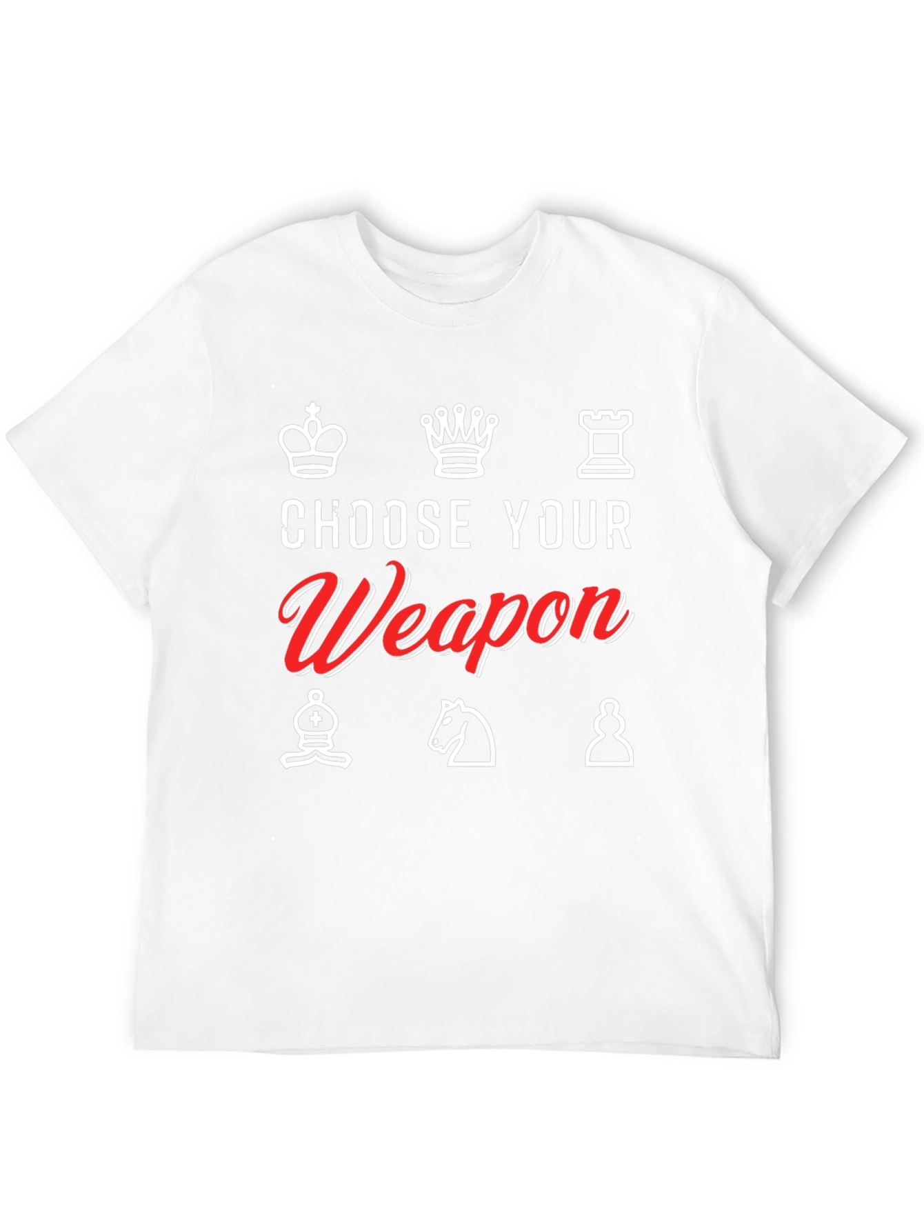 Choose Your Weapon Chess T-Shirt