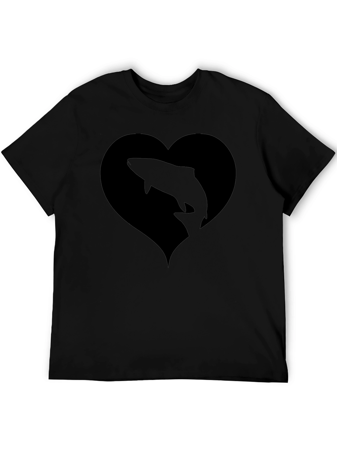 Black Fish Heart T-Shirt