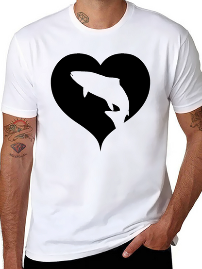 Black Fish Heart T-Shirt