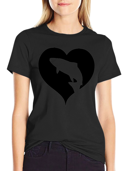 Black Fish Heart T-Shirt