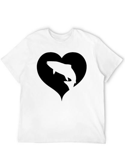 Black Fish Heart T-Shirt