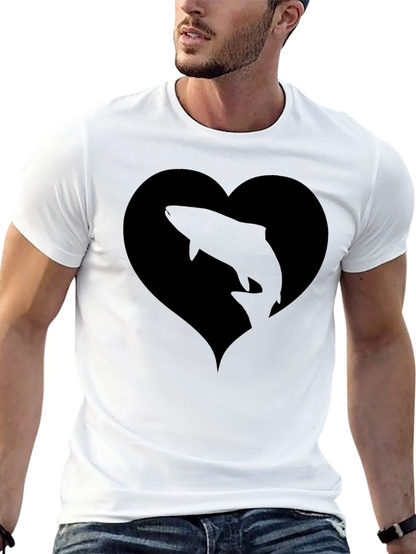 Black Fish Heart T-Shirt