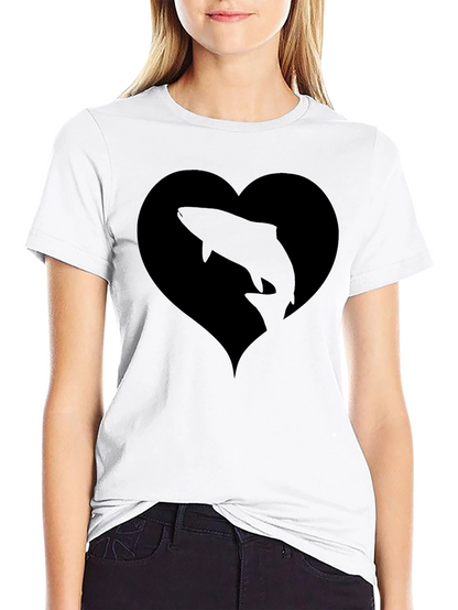 Black Fish Heart T-Shirt