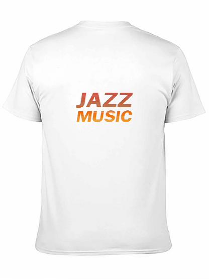 Jazz Music Graphic Tee - Retro Style Black T-Shirt