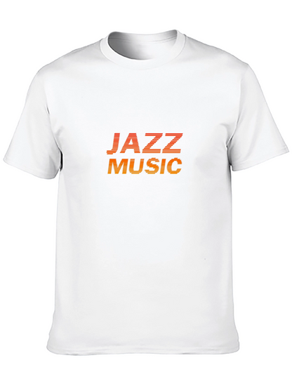 Jazz Music Graphic Tee - Retro Style Black T-Shirt