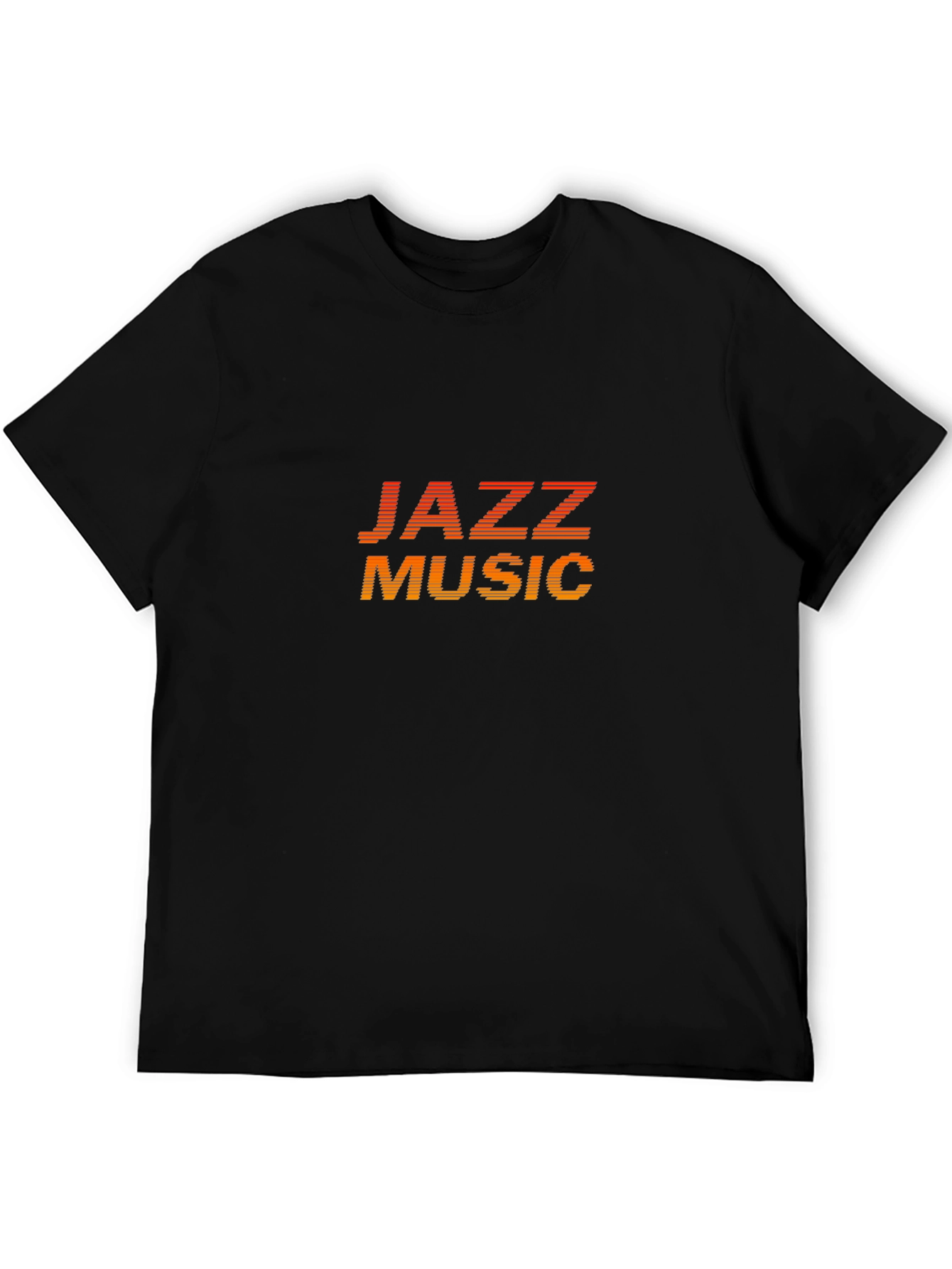 Jazz Music Graphic Tee - Retro Style Black T-Shirt