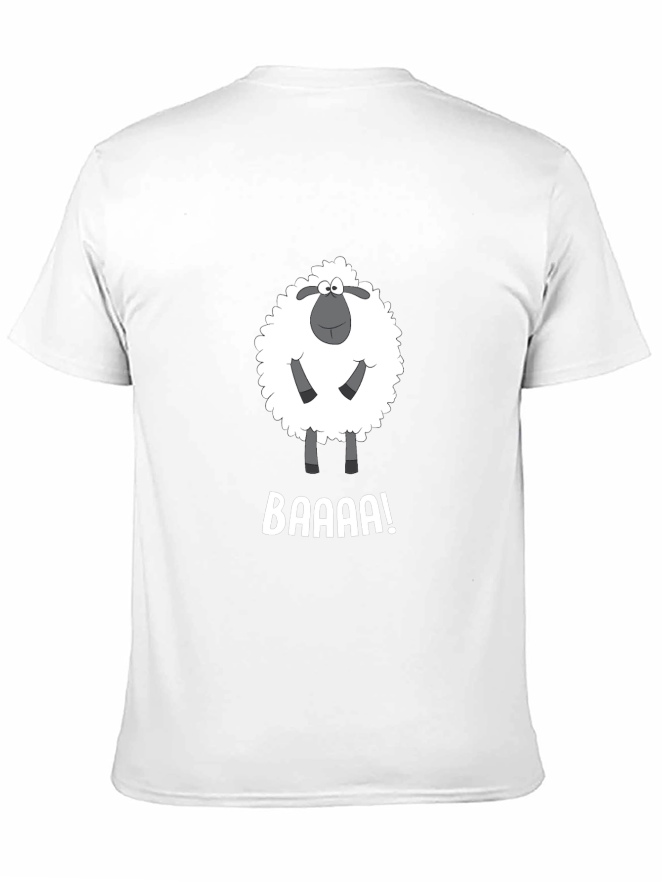 Funny Sheep BAAAA! Black T-Shirt