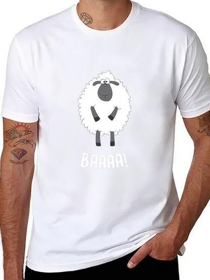 Funny Sheep BAAAA! Black T-Shirt