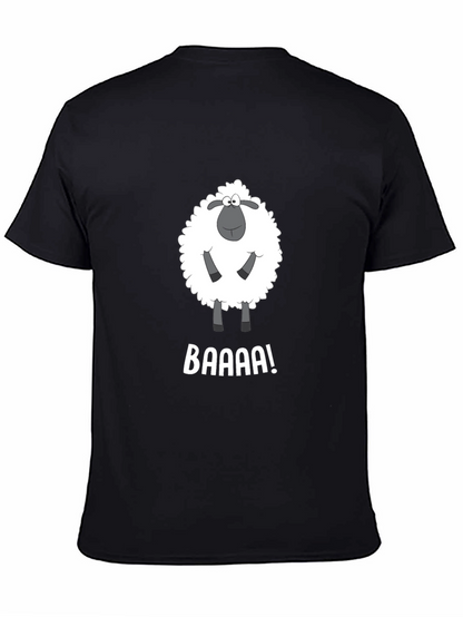 Funny Sheep BAAAA! Black T-Shirt