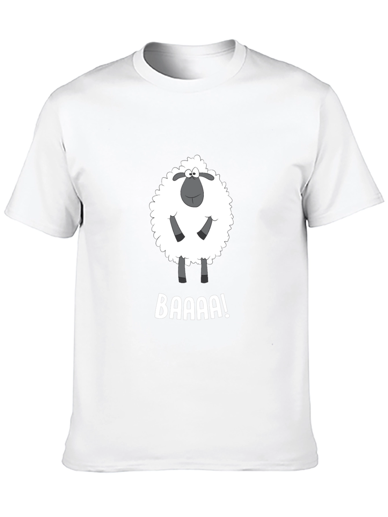 Funny Sheep BAAAA! Black T-Shirt