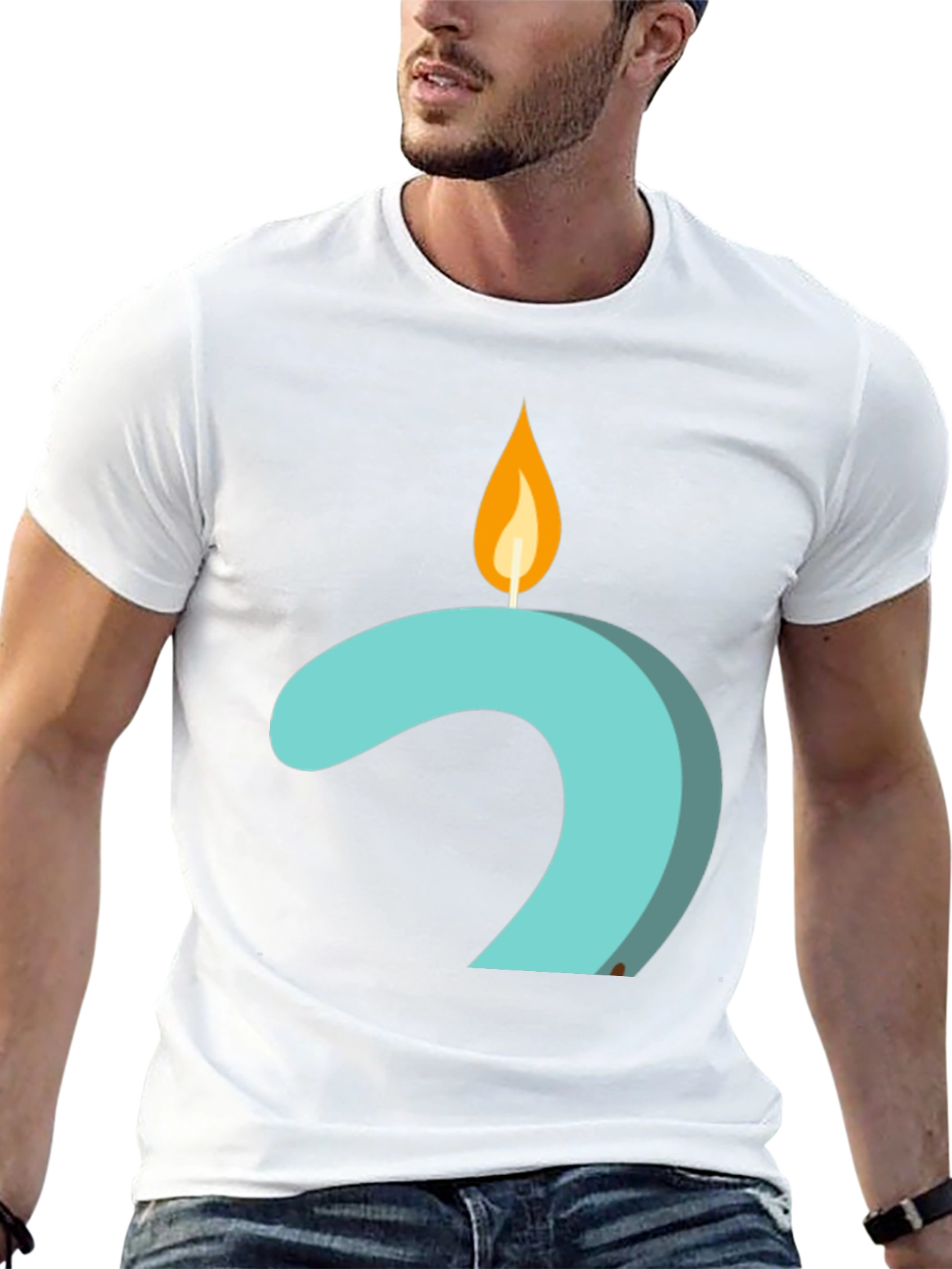 Candle Number 2 Graphic Tee - Black