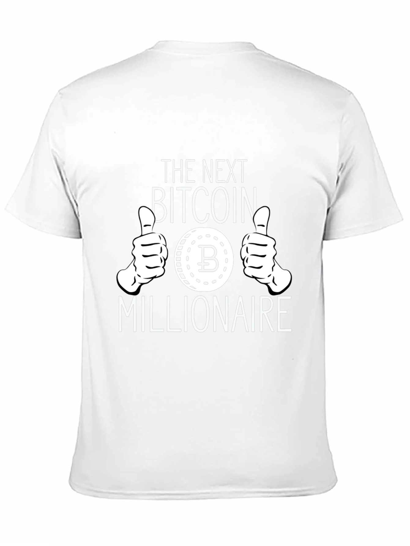 Bitcoin Millionaire Black Graphic T-Shirt
