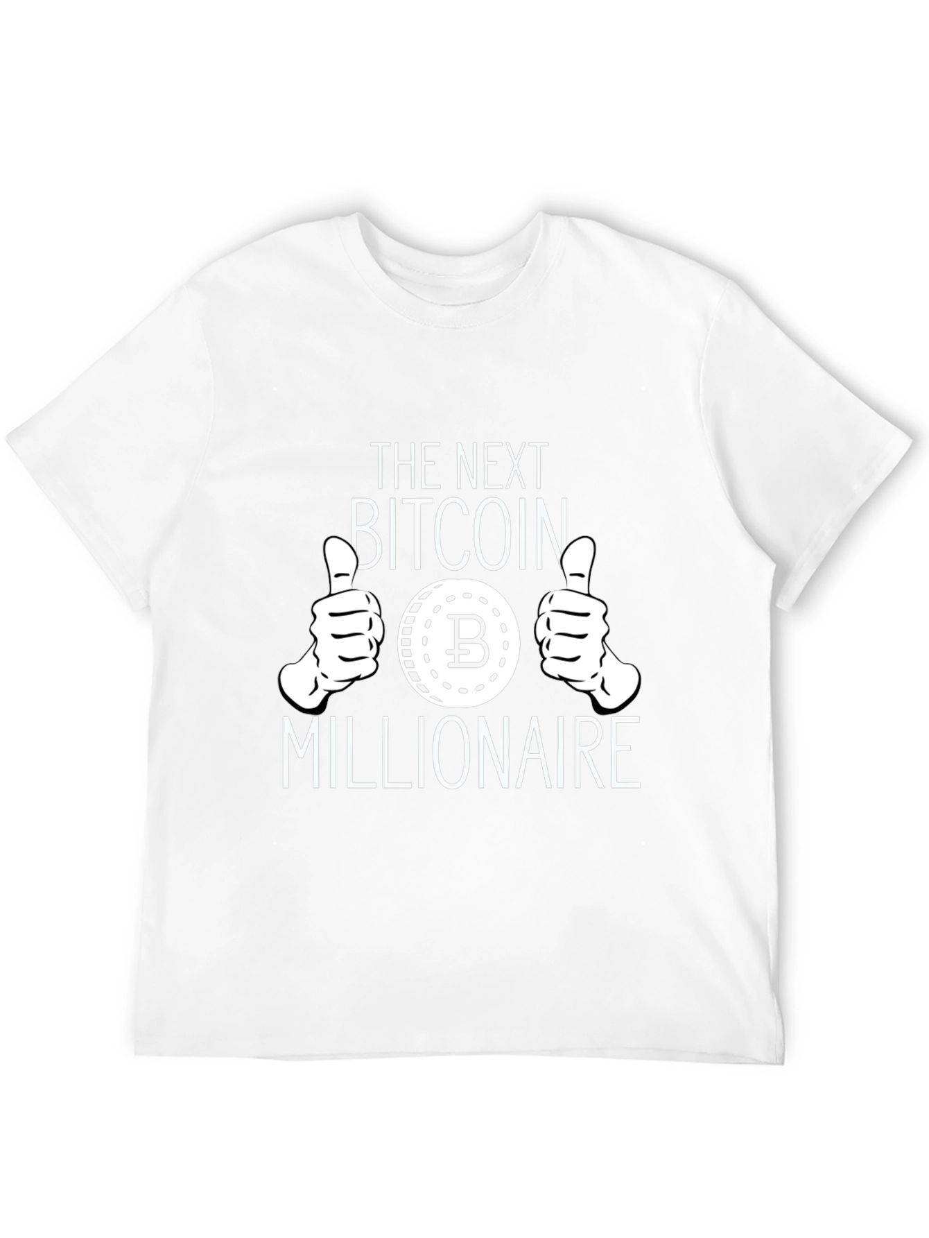 Bitcoin Millionaire Black Graphic T-Shirt