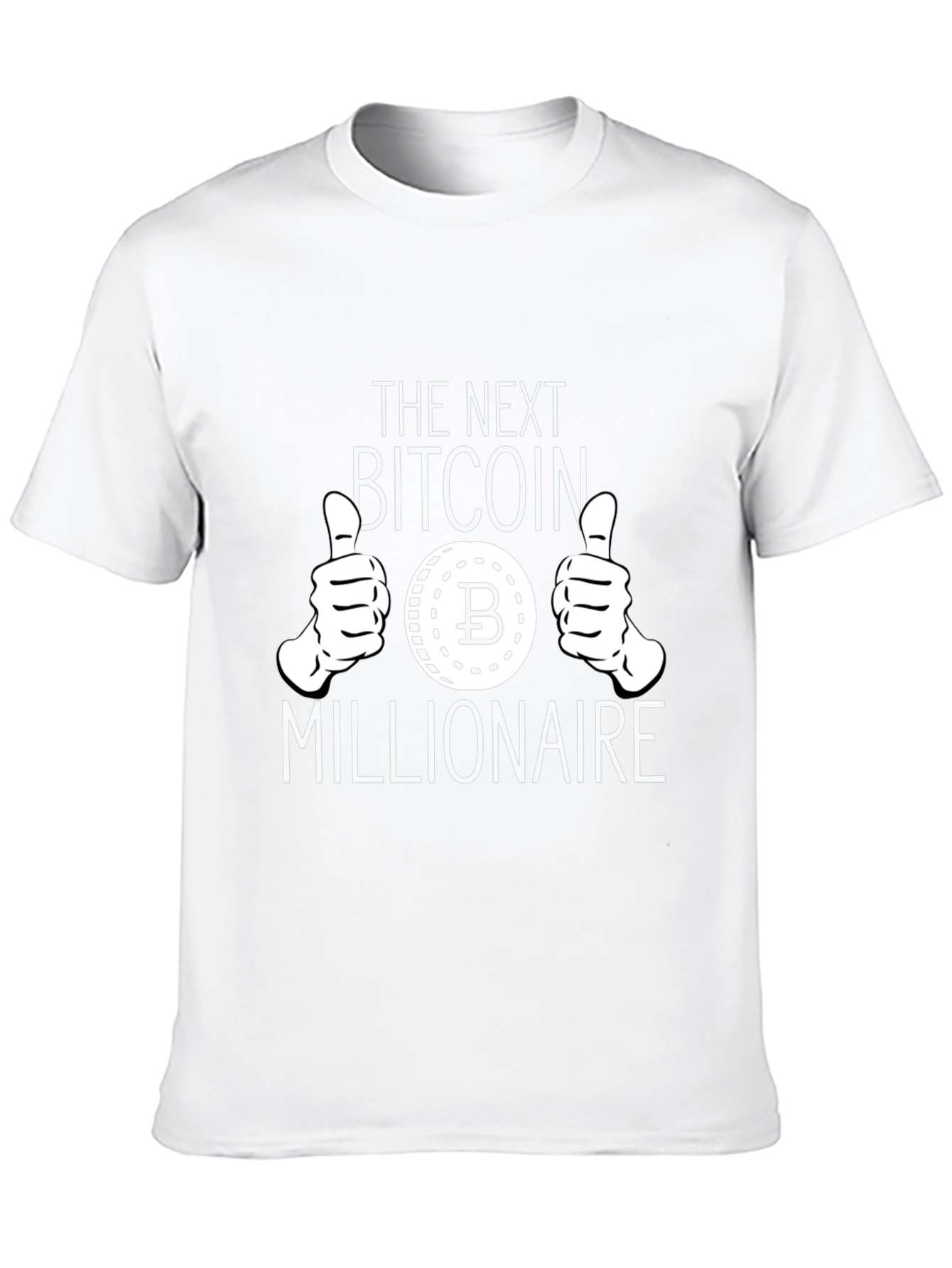 Bitcoin Millionaire Black Graphic T-Shirt