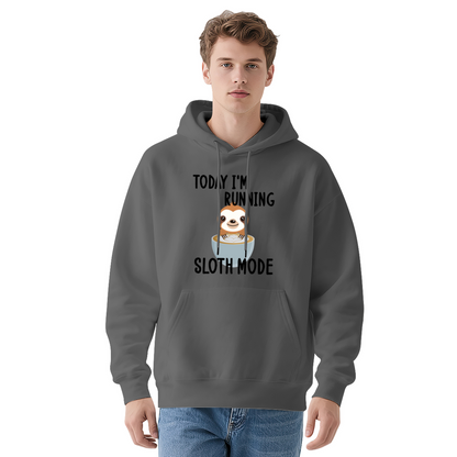 I'm Running Sloth Mode' Cartoon Hoodie