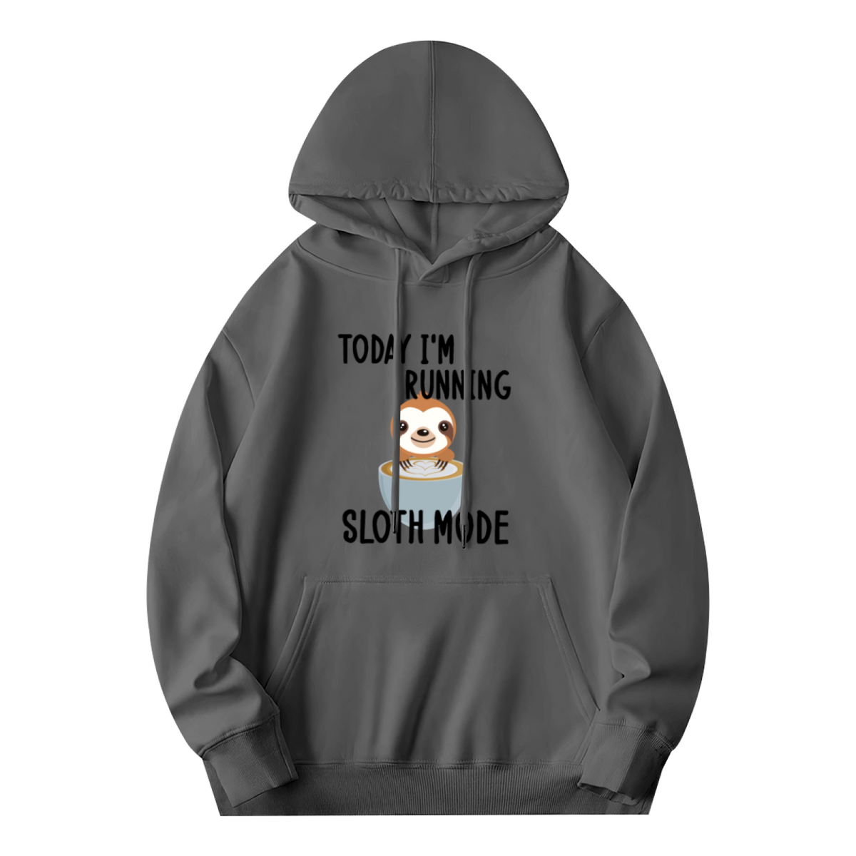 I'm Running Sloth Mode' Cartoon Hoodie