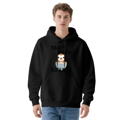 I'm Running Sloth Mode' Cartoon Hoodie