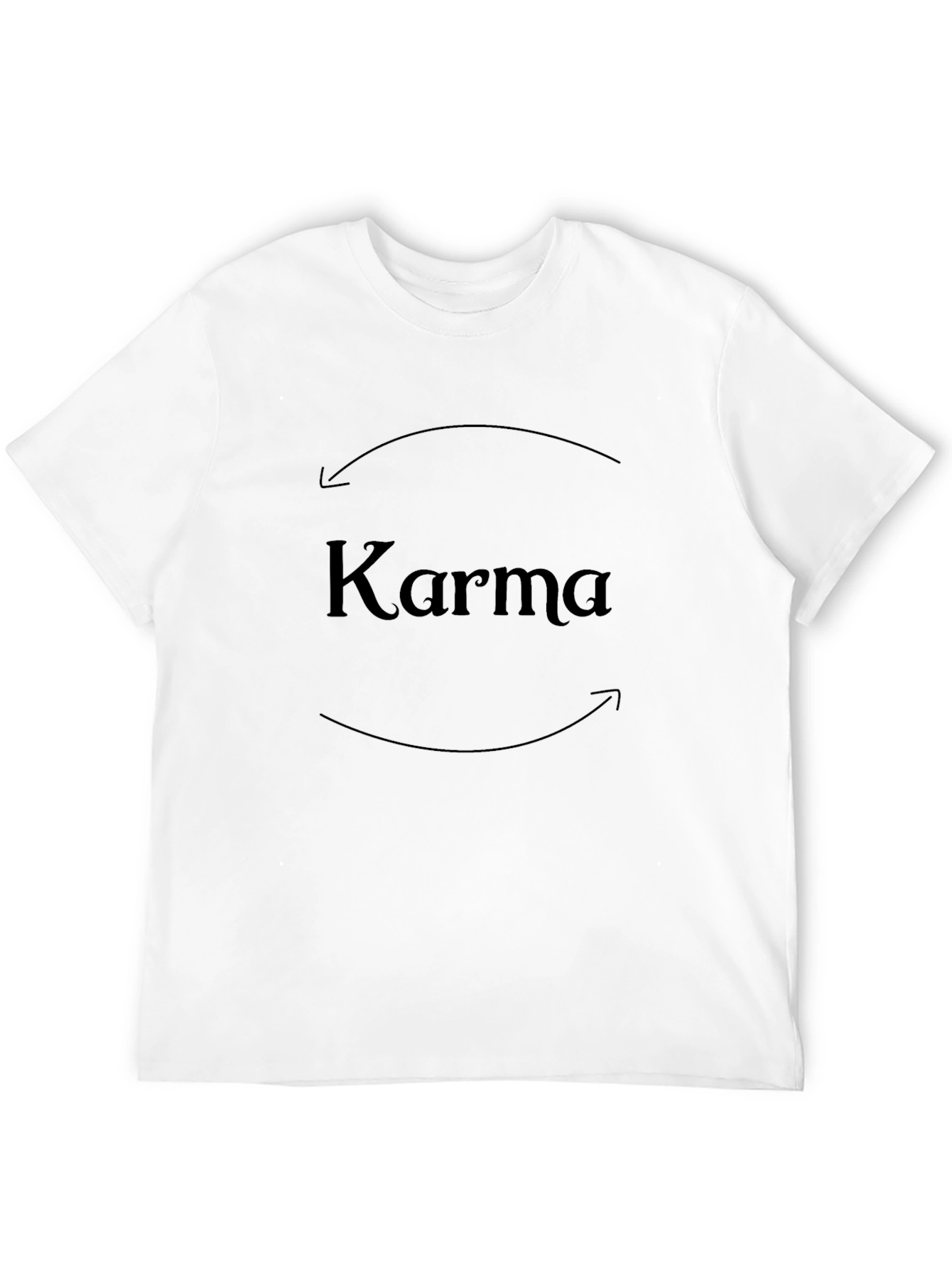 Karma Black T-Shirt - What Goes Around Comes Around