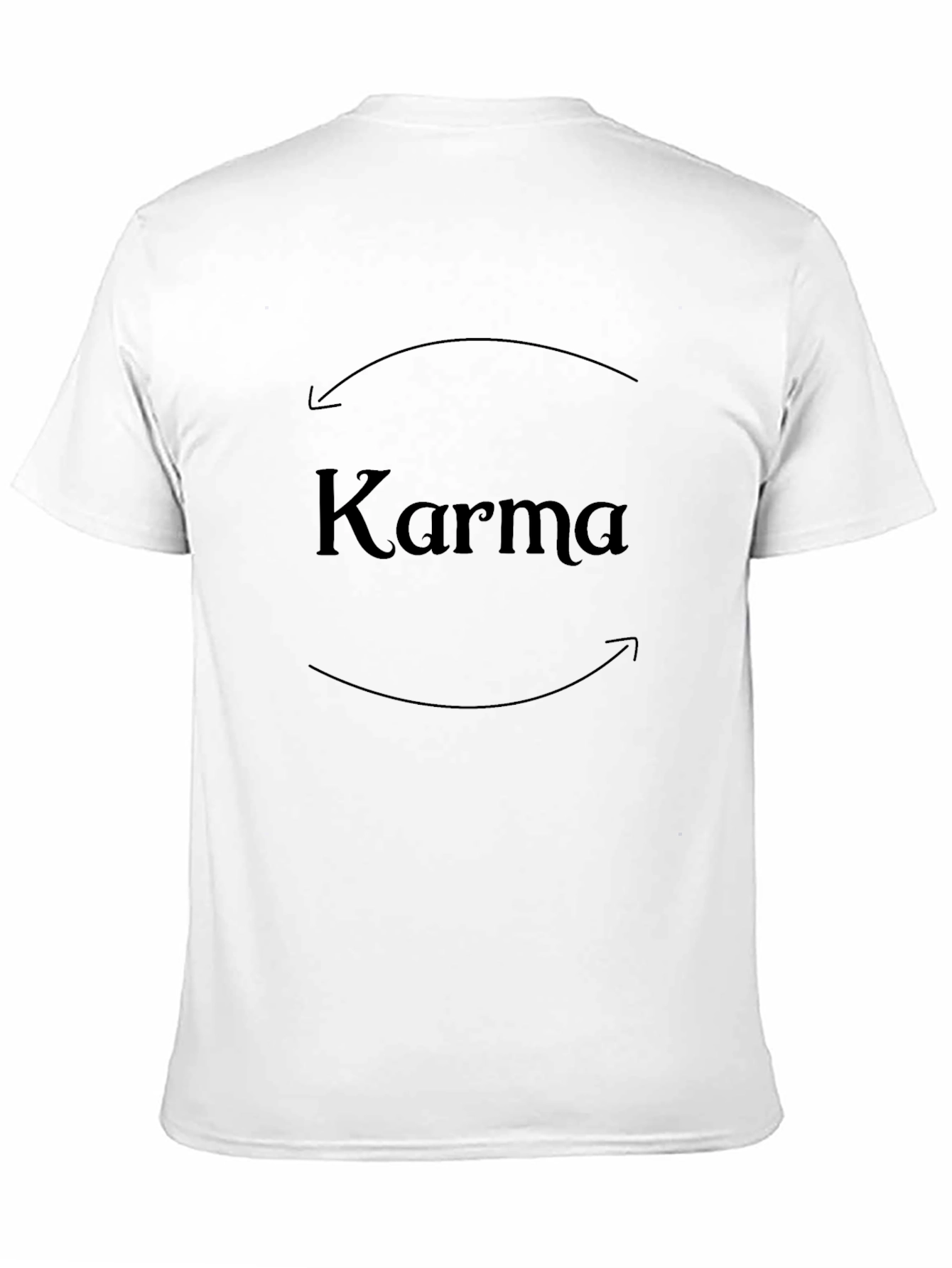 Karma Black T-Shirt - What Goes Around Comes Around