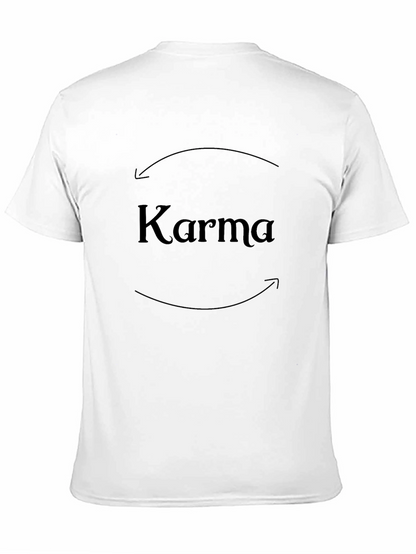 Karma Black T-Shirt - What Goes Around Comes Around