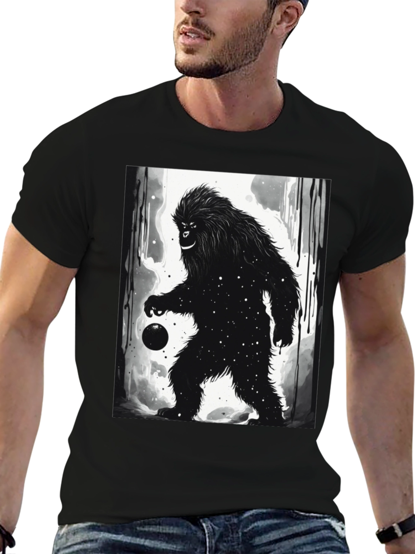 Bigfoot Galaxy Graphic Tee