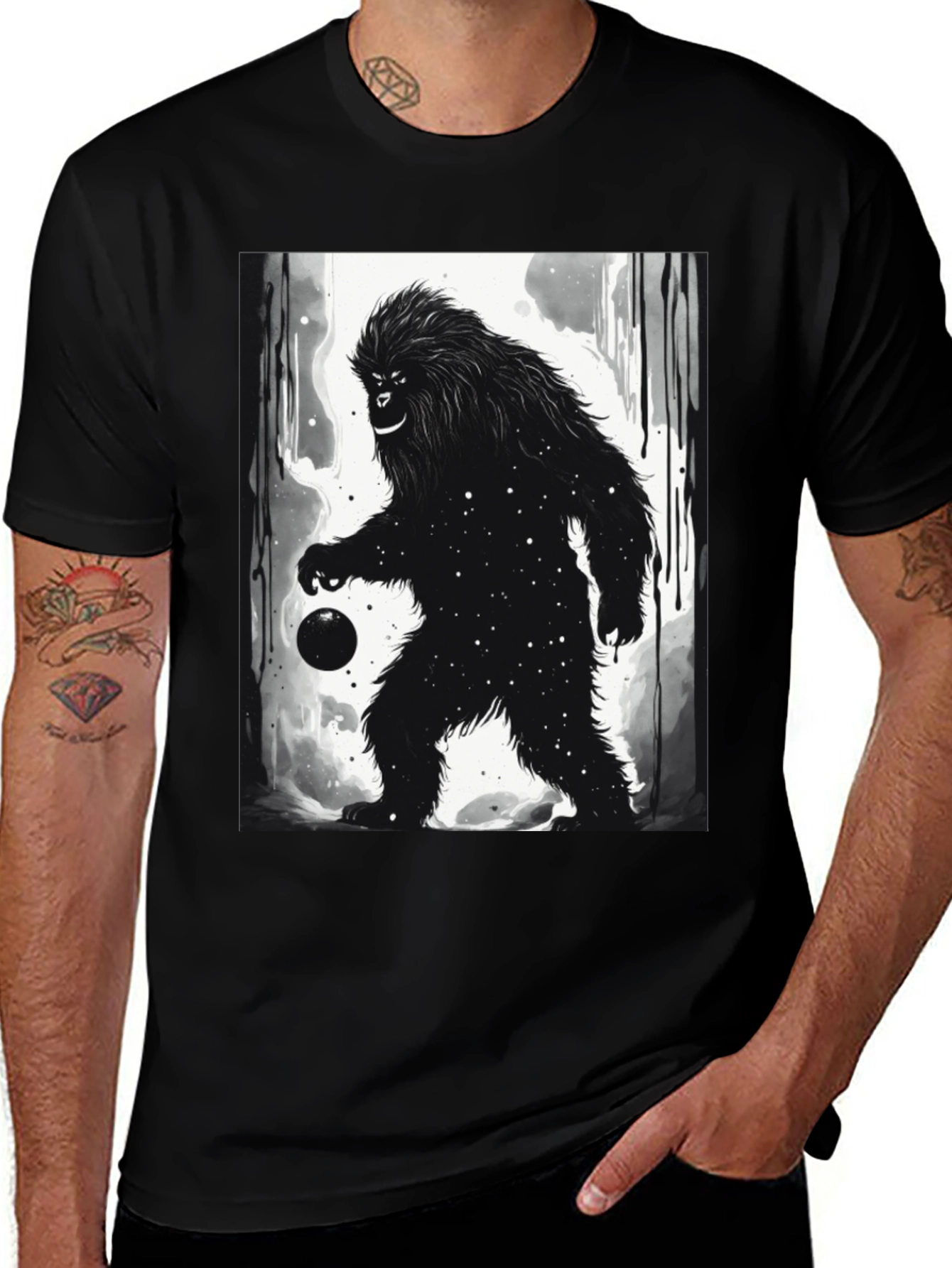 Bigfoot Galaxy Graphic Tee
