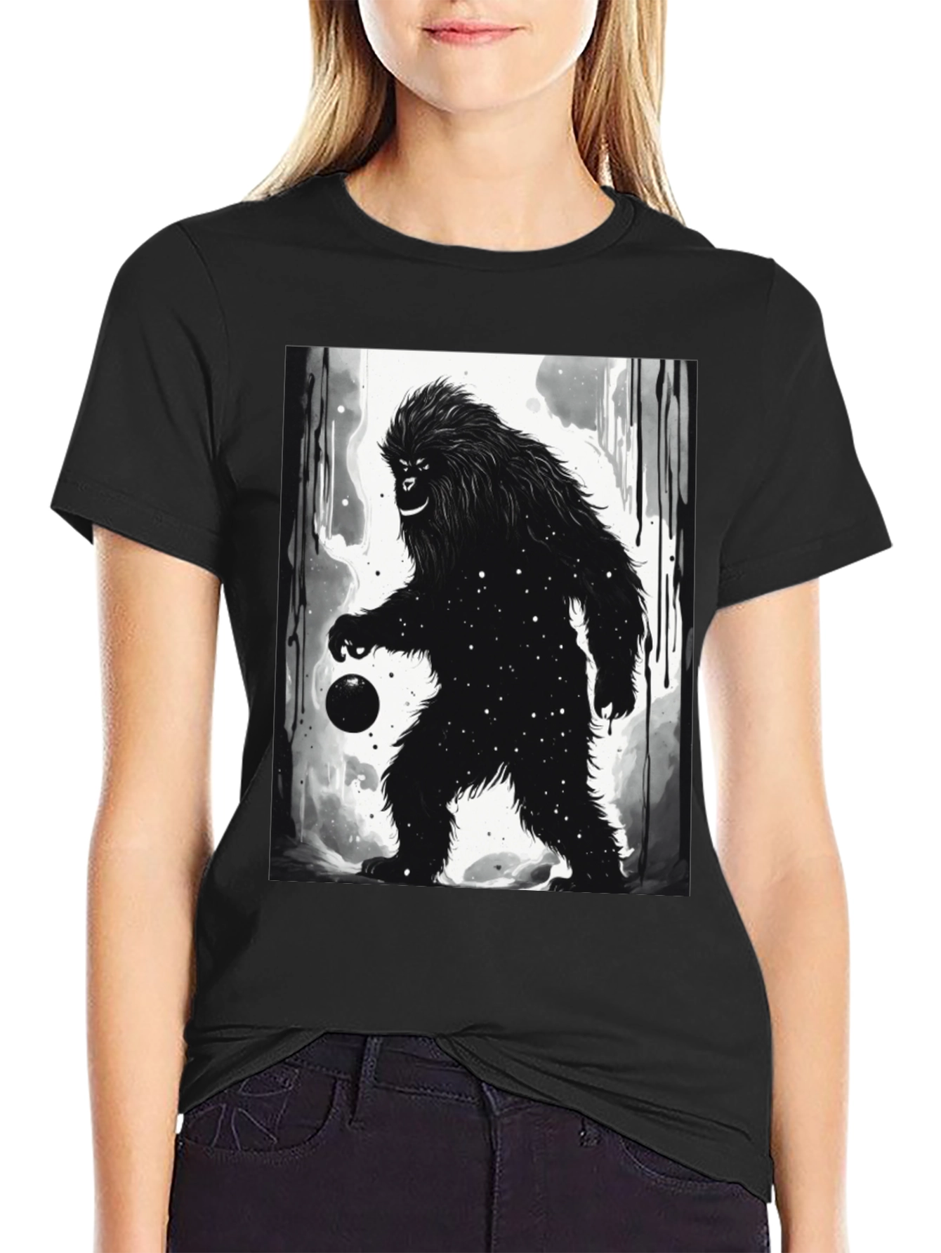 Bigfoot Galaxy Graphic Tee