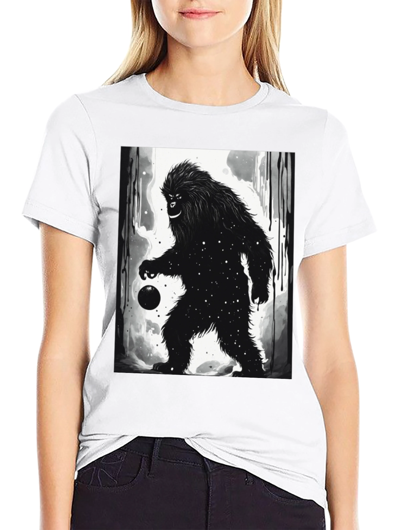 Bigfoot Galaxy Graphic Tee