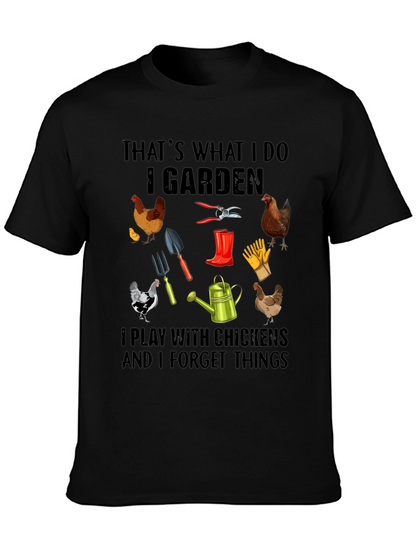 Gardening and Chicken T-Shirt