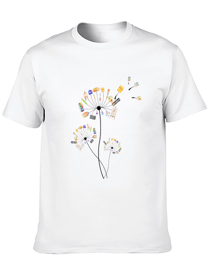 Artist Dandelion Black T-Shirt