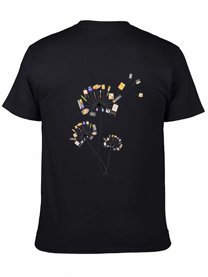 Artist Dandelion Black T-Shirt