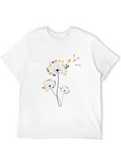 Artist Dandelion Black T-Shirt