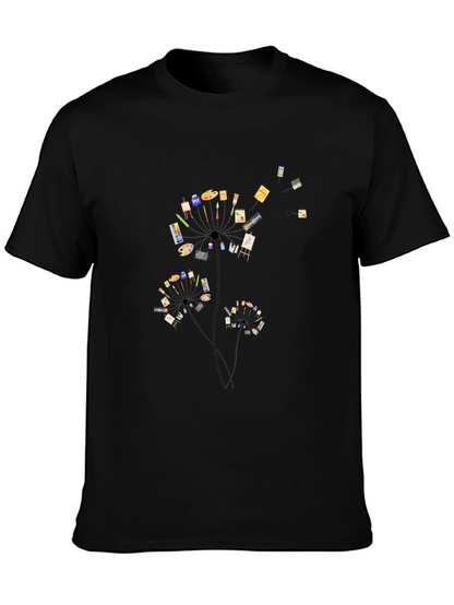 Artist Dandelion Black T-Shirt
