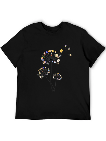 Artist Dandelion Black T-Shirt