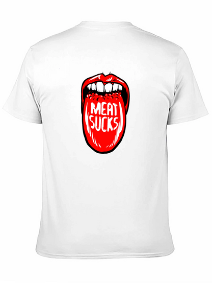 Meat Sucks Graphic Print T-Shirt