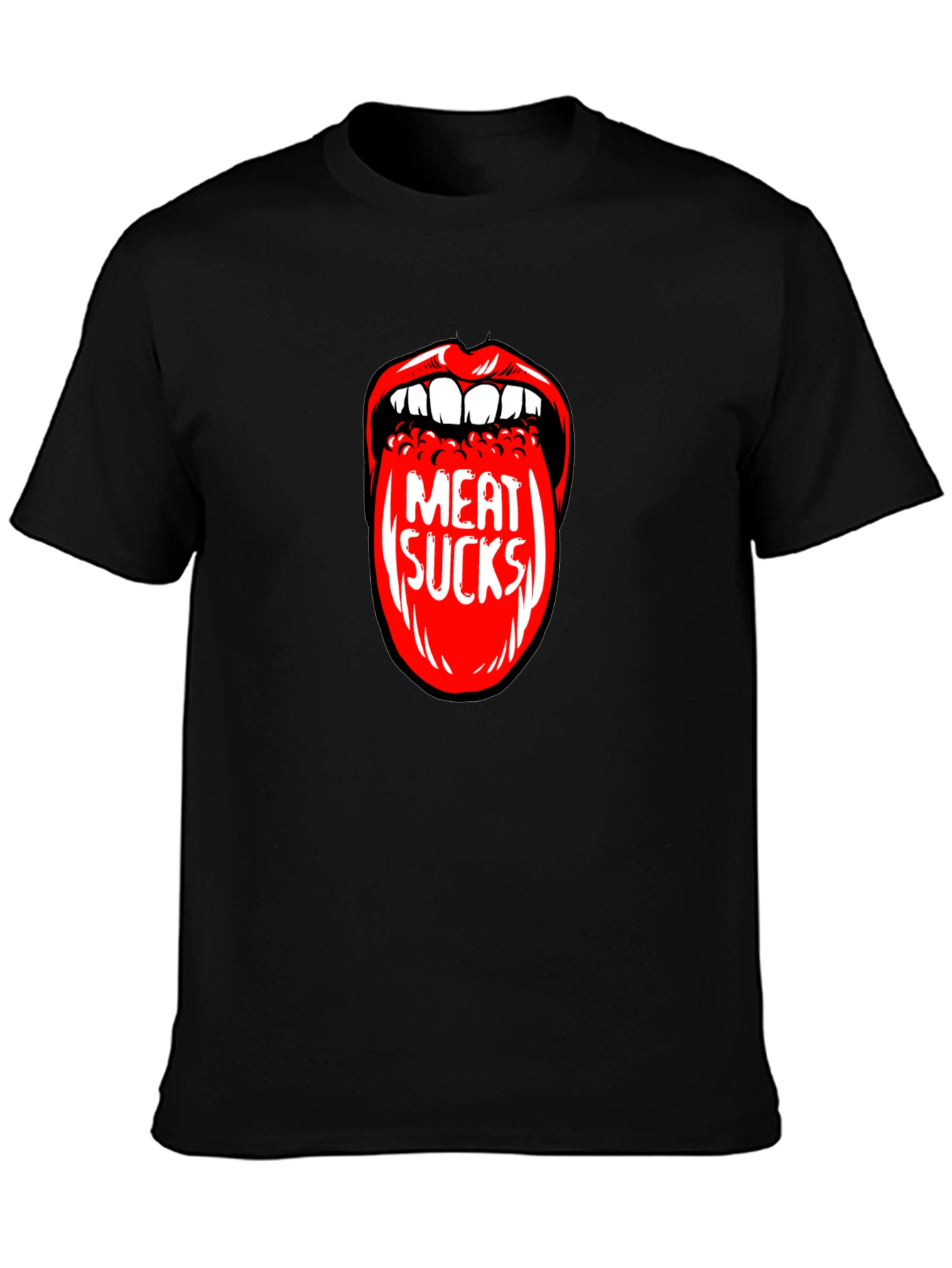 Meat Sucks Graphic Print T-Shirt