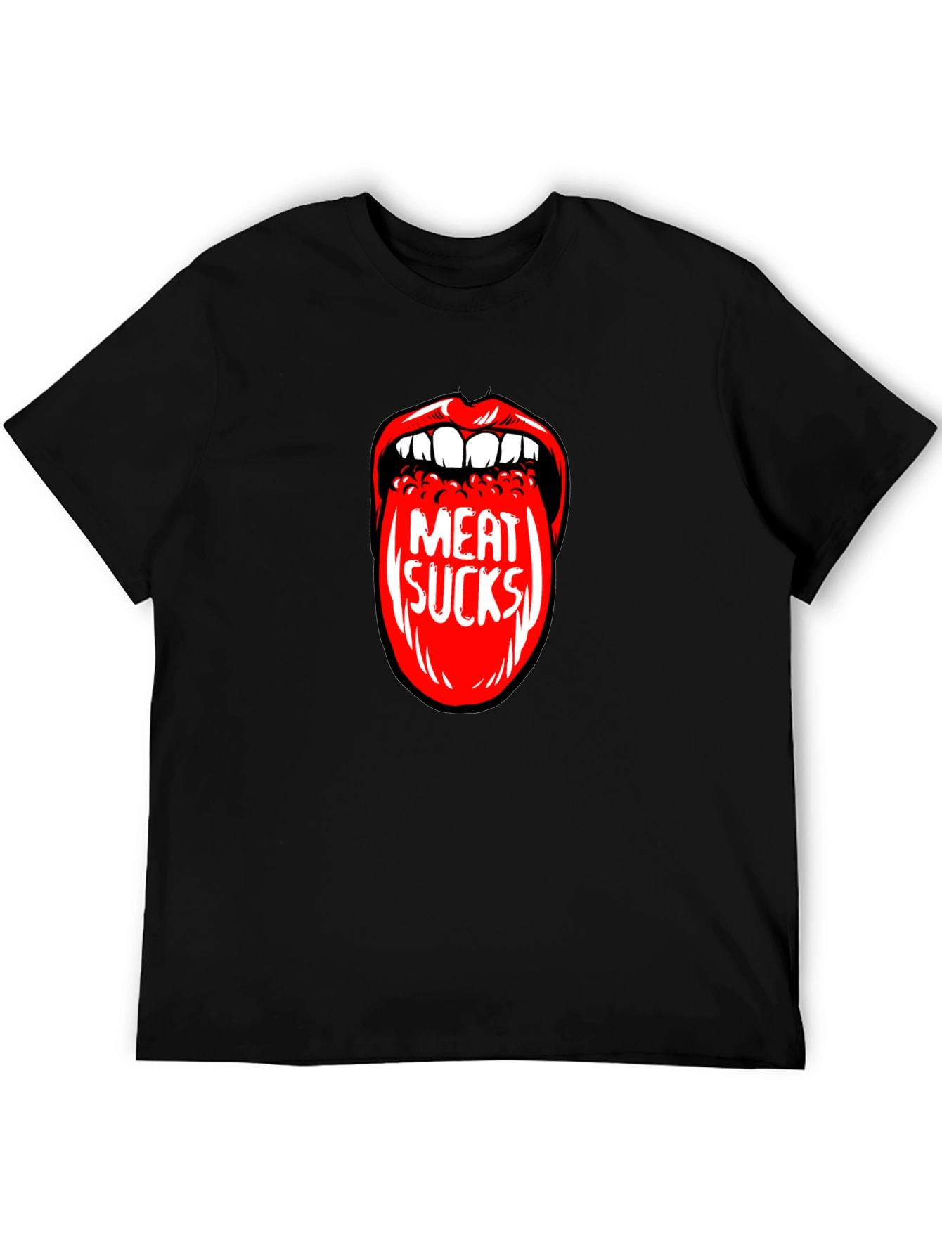 Meat Sucks Graphic Print T-Shirt