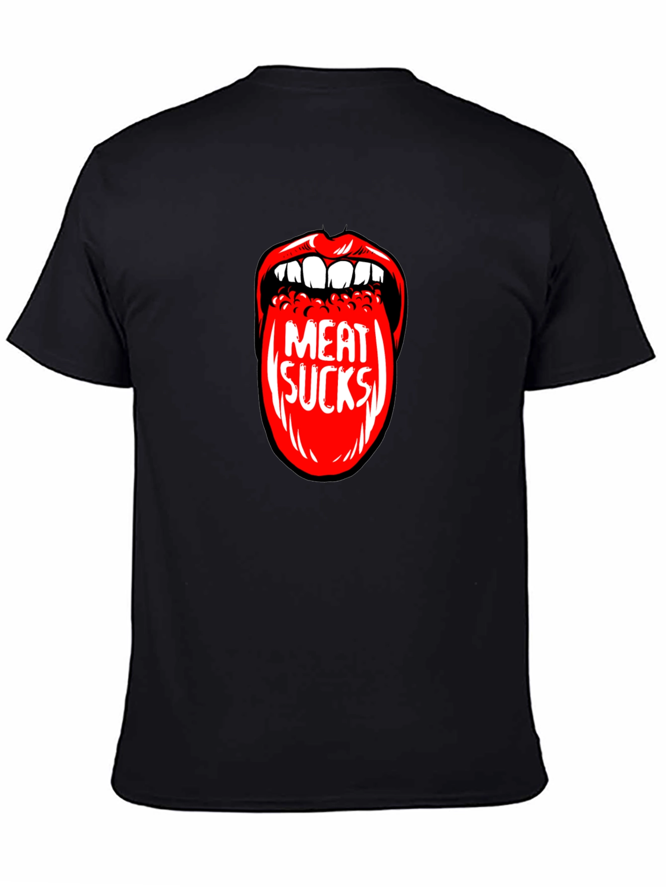 Meat Sucks Graphic Print T-Shirt