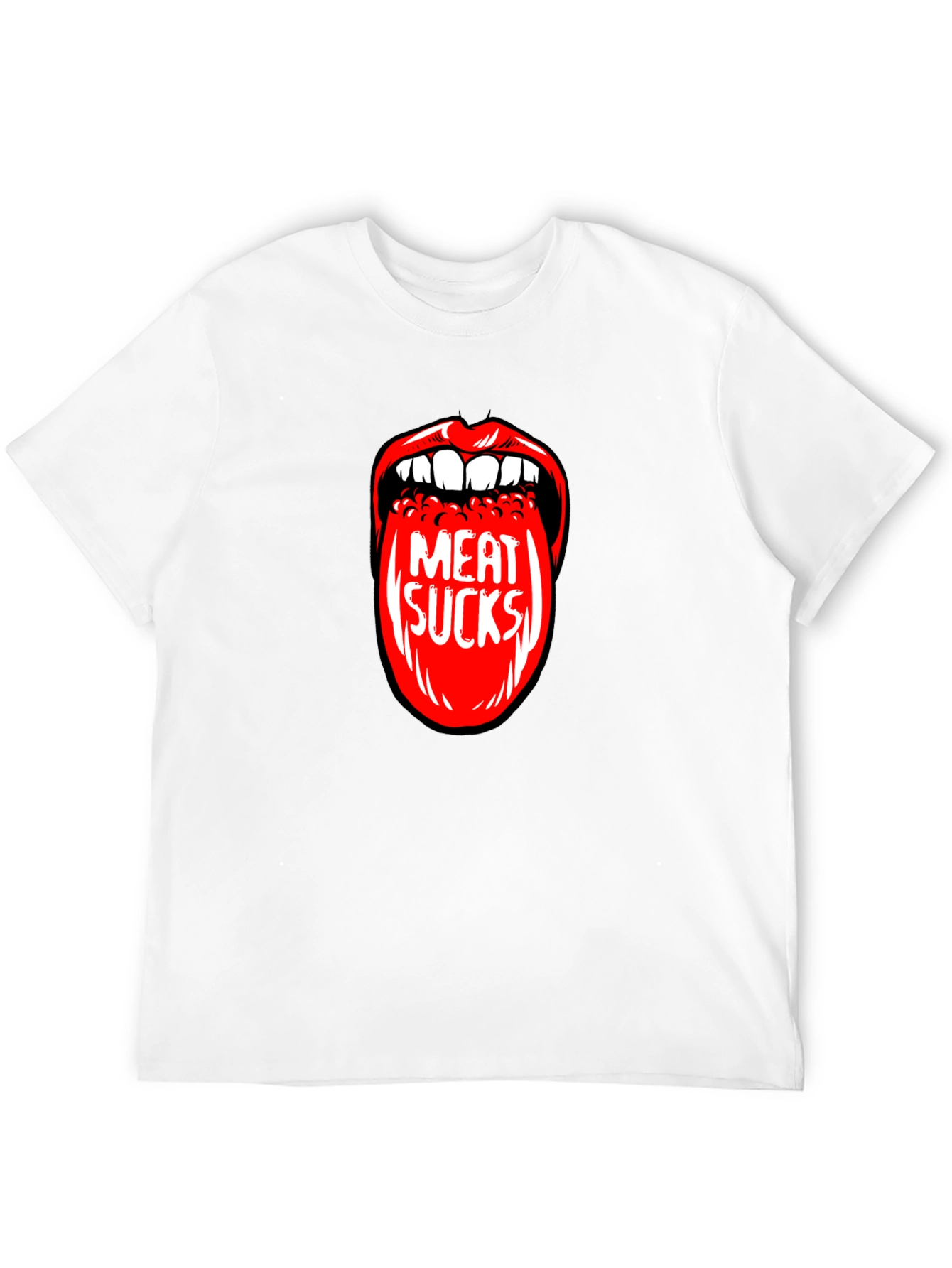Meat Sucks Graphic Print T-Shirt