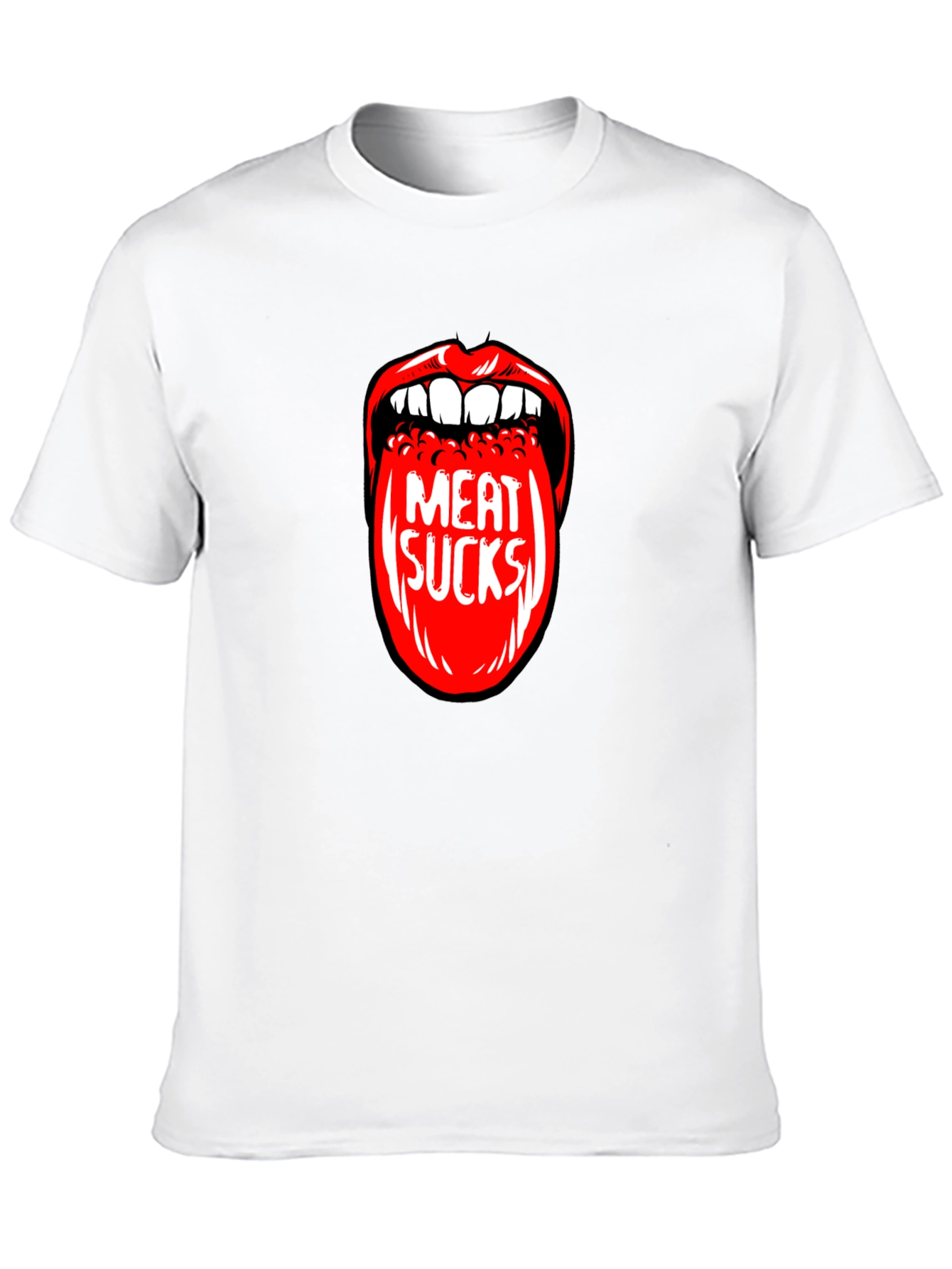 Meat Sucks Graphic Print T-Shirt