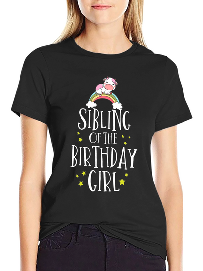 Sibling of the Birthday Girl Graphic T-Shirt