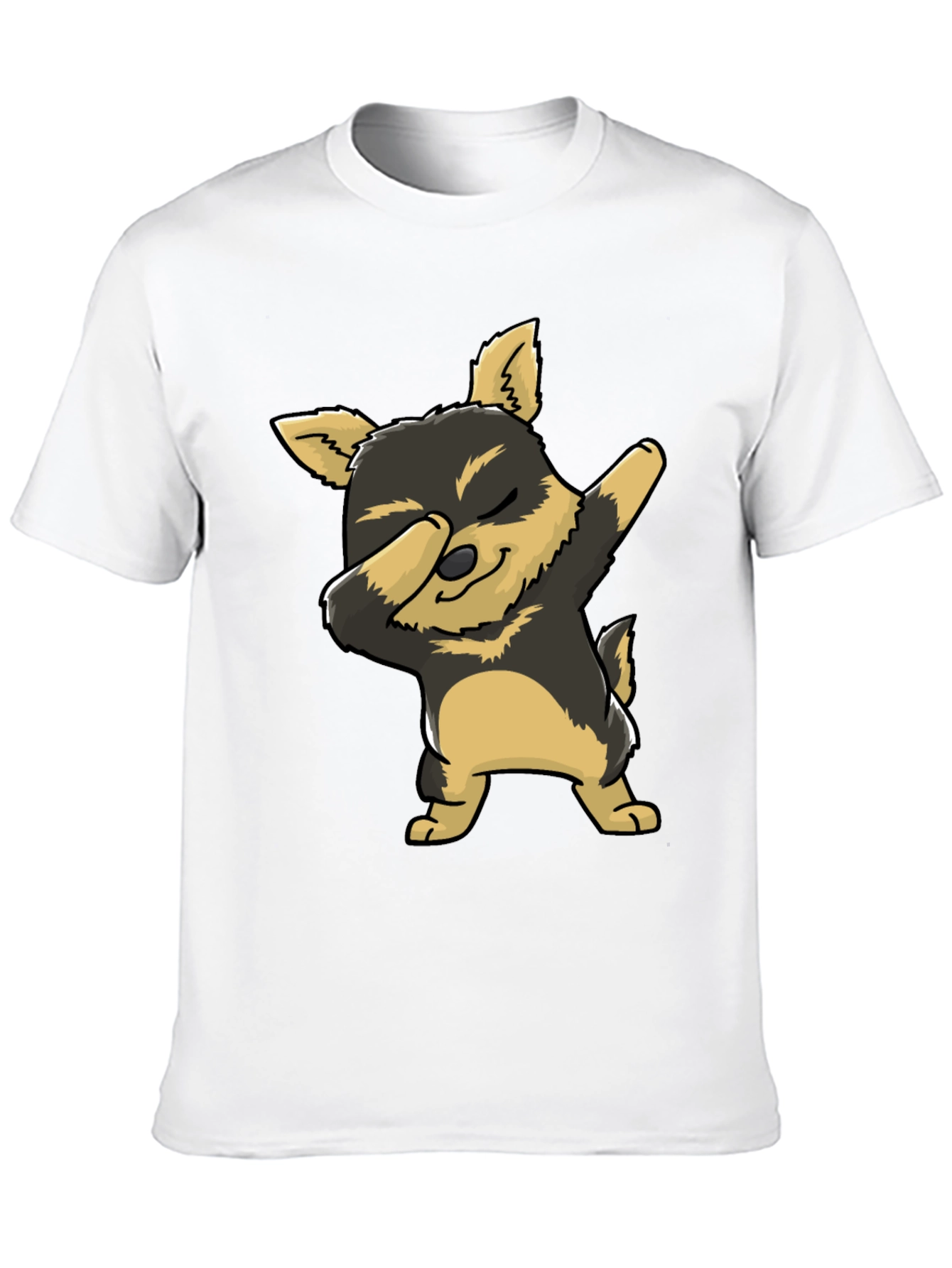 Dabbing Dog Graphic Tee - Cute Cartoon Dog T-Shirt