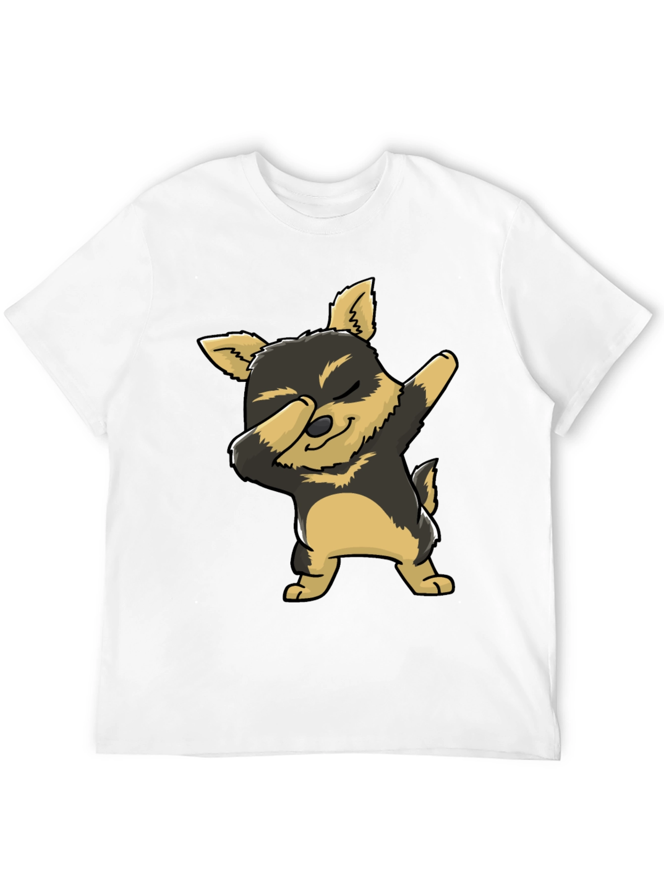 Dabbing Dog Graphic Tee - Cute Cartoon Dog T-Shirt