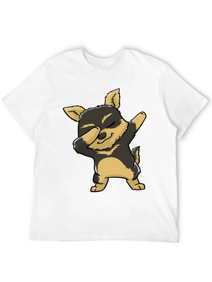Dabbing Dog Graphic Tee - Cute Cartoon Dog T-Shirt