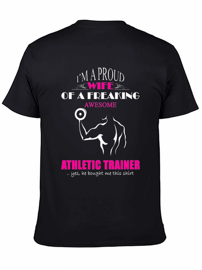 Proud Wife of an Athletic Trainer Graphic Tee
