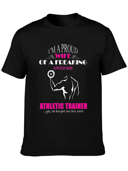 Proud Wife of an Athletic Trainer Graphic Tee